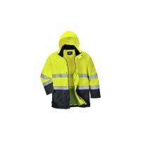 PARKA IMPERM BICOLOR ALTA VIS AMAR/AZUL ESC S166 PARKA IMPERM BICOLOR ALTA VIS AMAR/AZUL ESC S166